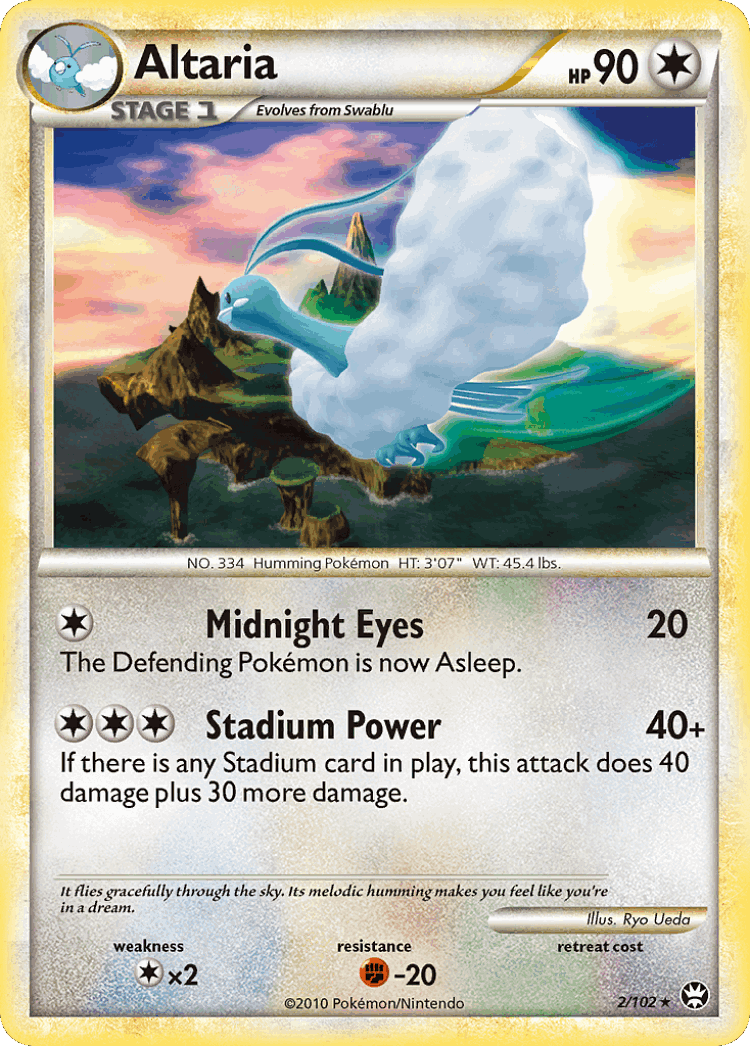 Altaria #2 from HS—Triumphant - Rare Holo - Illustrated by Ryo Ueda