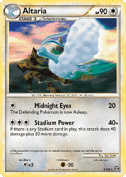 Altaria Pokémon TCG card art