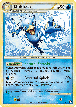 Golduck Pokémon TCG card art