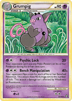 Grumpig Pokémon TCG card art