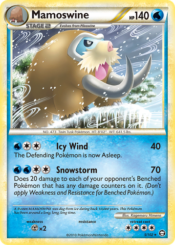 Mamoswine Pokémon TCG card art