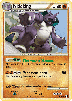 Nidoking Pokémon TCG card art