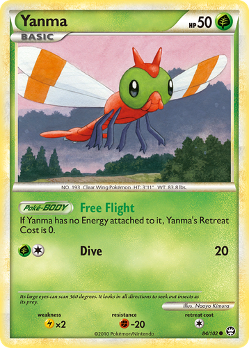 Yanma #84 from HS—Triumphant - Common - Illustrated by Naoyo Kimura
