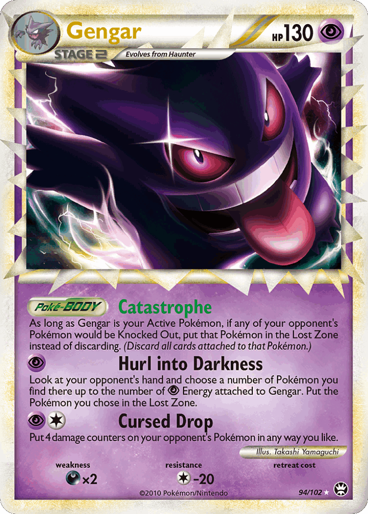 Gengar #94 from HS—Triumphant - Rare Prime - Illustrated by Takashi Yamaguchi