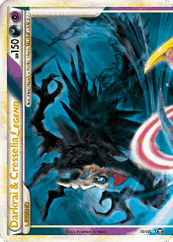 Darkrai & Cresselia LEGEND Pokémon TCG card art