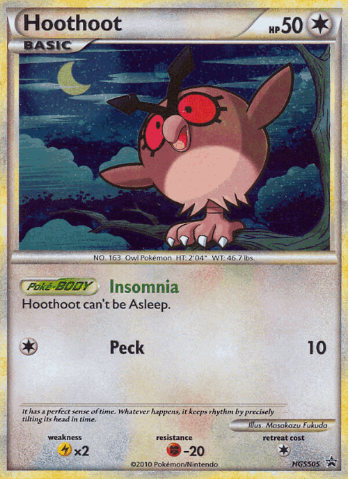 Hoothoot Pokémon TCG card art