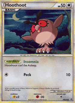 Hoothoot Pokémon TCG card art