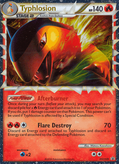 Typhlosion Pokémon TCG card art