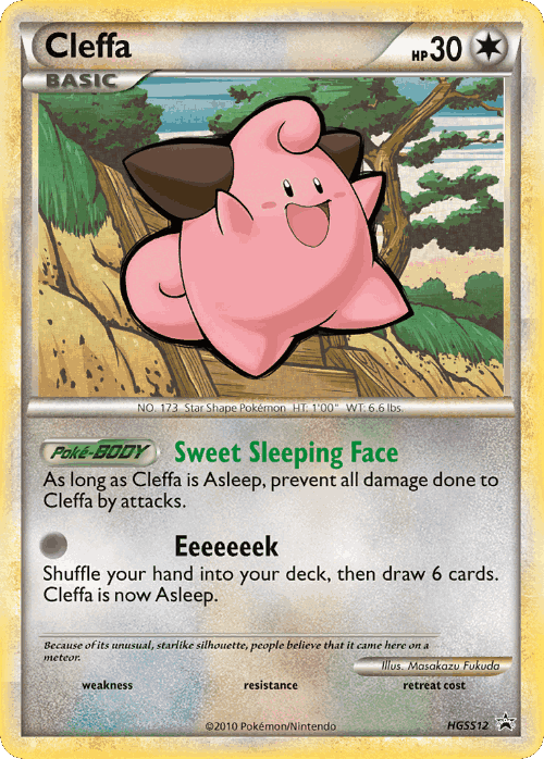 Cleffa Pokémon TCG card art