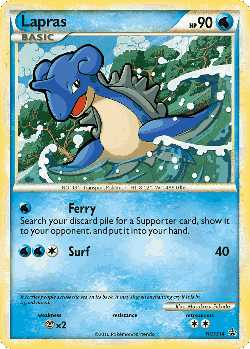Lapras Pokémon TCG card art