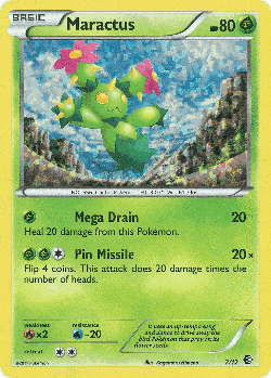 Maractus Pokémon TCG card art