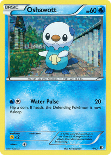 Oshawott #4 from McDonald's Collection 2011 - Illustrated by Ken Sugimori