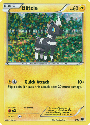 Blitzle #6 from McDonald's Collection 2011 - Illustrated by Ken Sugimori