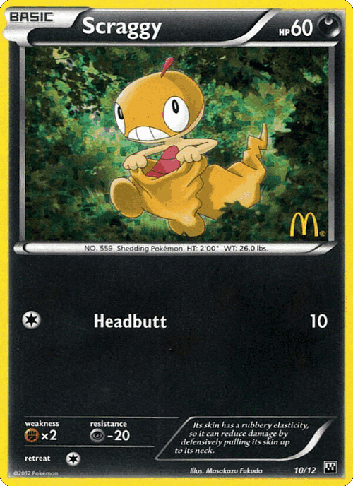 Scraggy 10, McDonald's Collection 2012