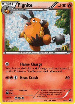 Pignite Pokémon TCG card art