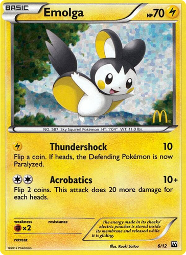 Emolga Pokémon TCG card art