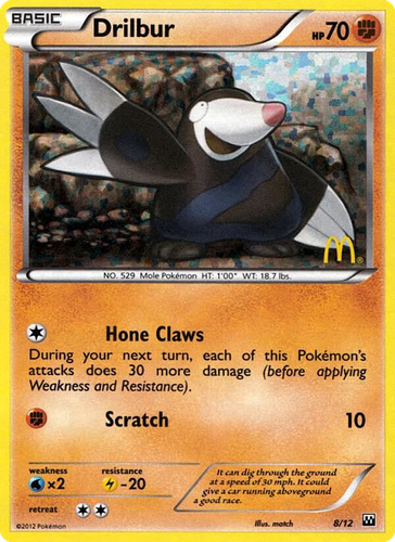 Drilbur Pokémon TCG card art