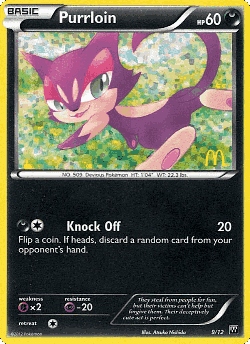 Purrloin Pokémon TCG card art