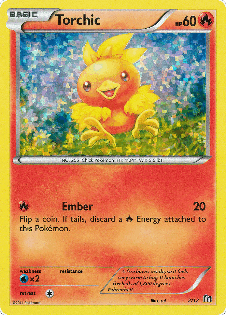 Torchic #2 from McDonald's Collection 2016 - Illustrated by sui