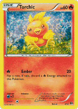 Torchic Pokémon TCG card art
