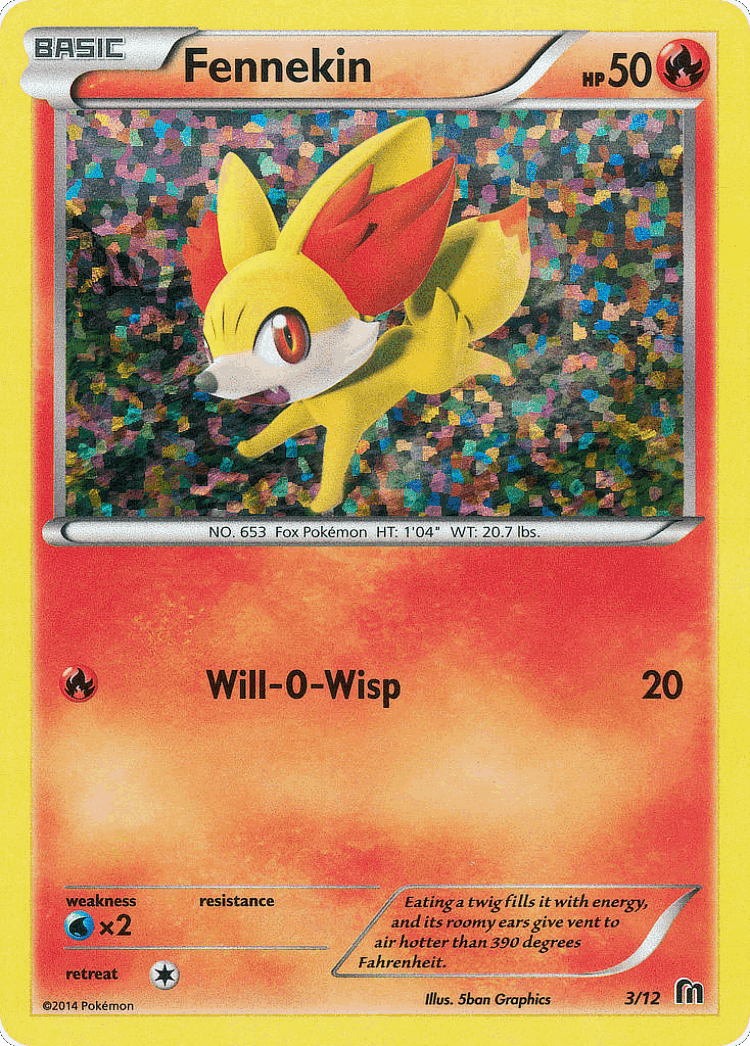 Fennekin #3 from McDonald's Collection 2016 - Illustrated by 5ban Graphics