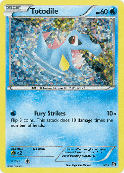 Totodile Pokémon TCG card art