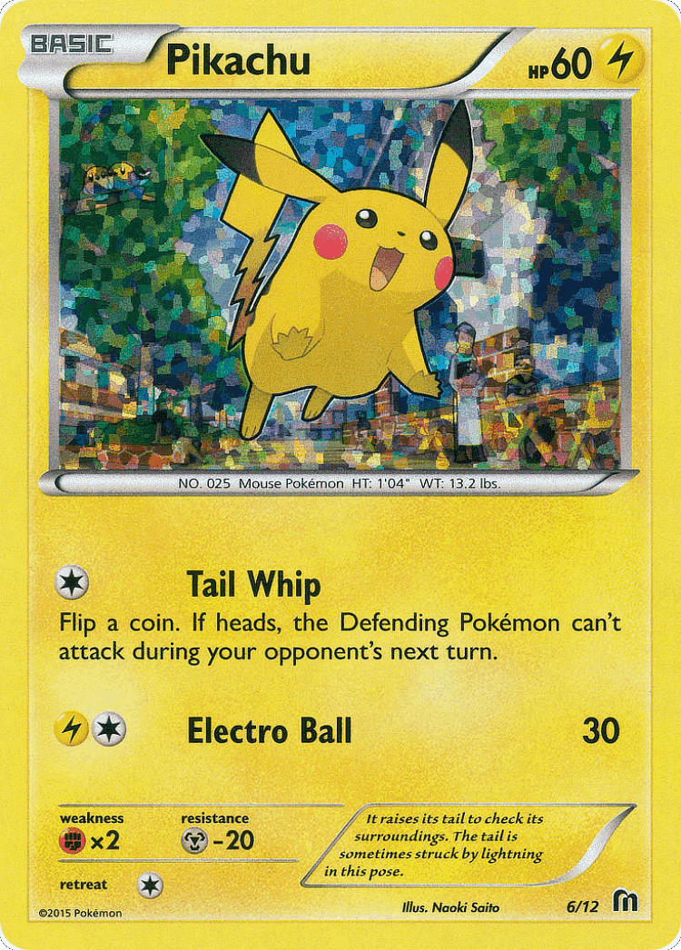 Pikachu #6 from McDonald's Collection 2016 - Illustrated by Naoki Saito