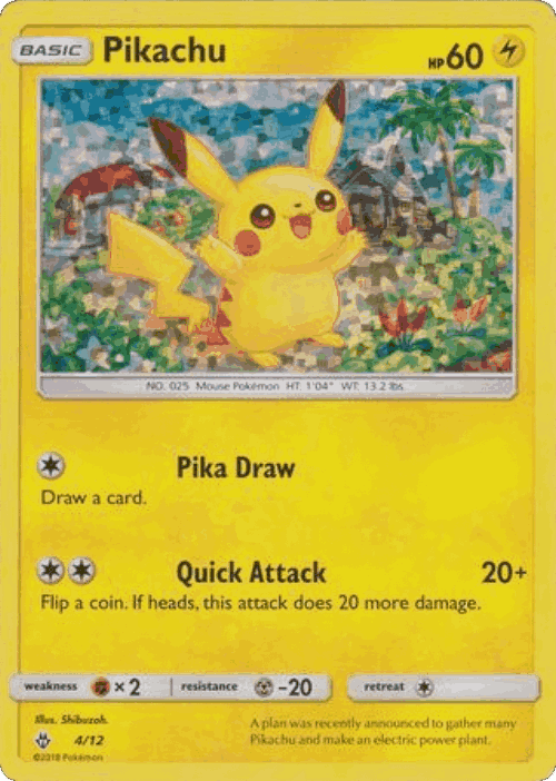 Pikachuのカード画像