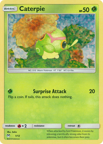 Caterpie Pokémon TCG card art