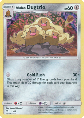Alolan Dugtrio 11, McDonald's Collection 2019