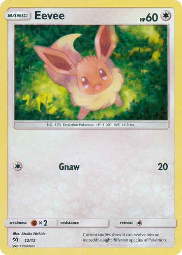 Eevee 12, McDonald's Collection 2019