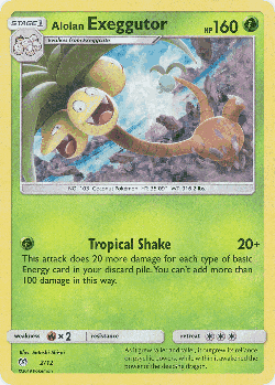 Alolan Exeggutor Pokémon TCG card art