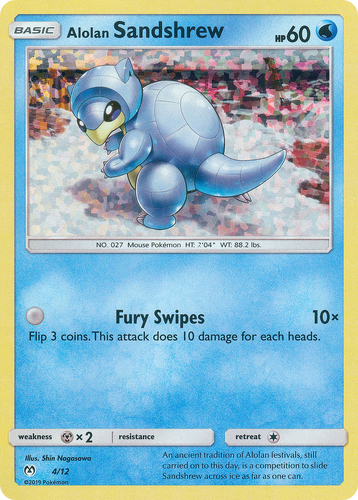 Alolan Sandshrew Pokémon TCG card art