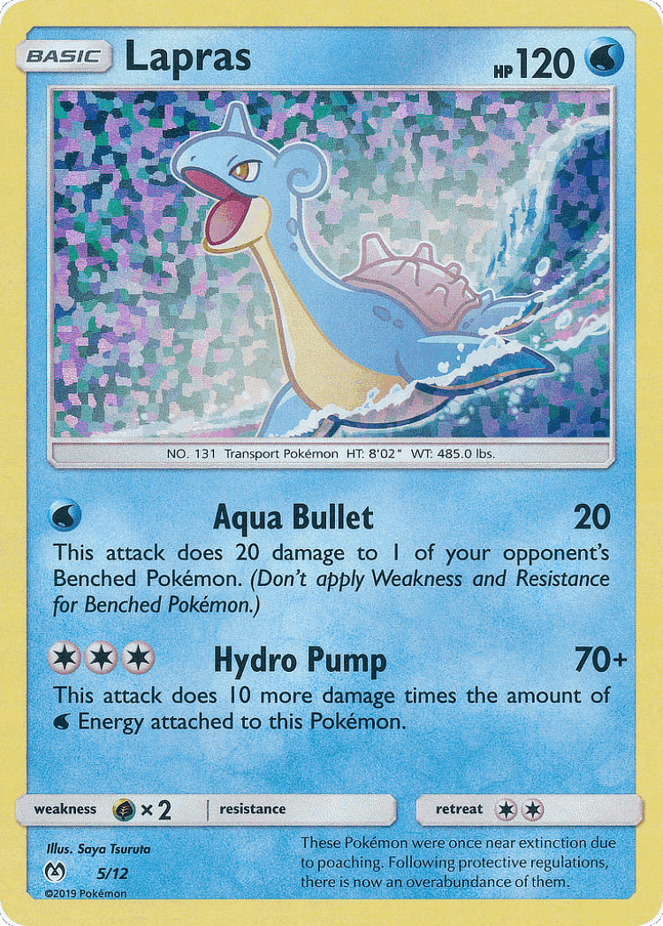 Lapras #5 from McDonald's Collection 2019 - Illustrated by Saya Tsuruta