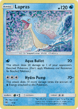 Lapras Pokémon TCG card art