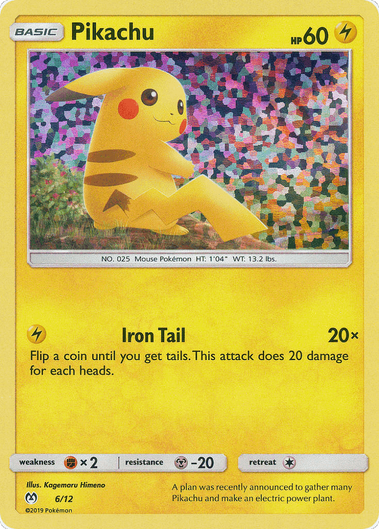 Pikachu #6 from McDonald's Collection 2019 - Illustrated by Kagemaru Himeno