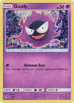 Gastly Pokémon TCG card art