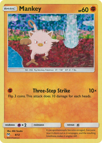 Mankey Pokémon TCG card art