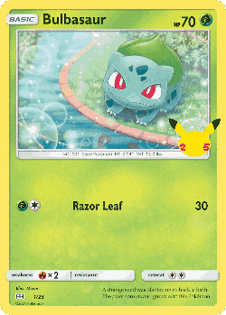 Bulbasaur Pokémon TCG card art