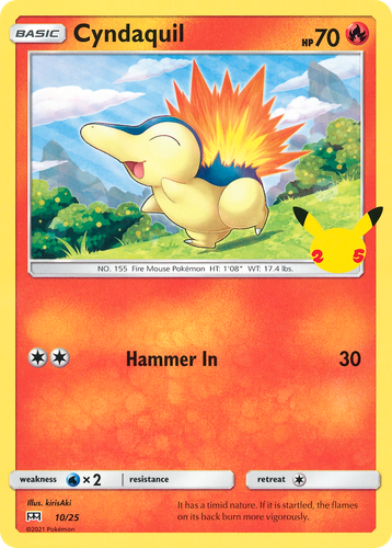 Cyndaquil #10 from McDonald's Collection 2021 - Illustrated by kirisAki