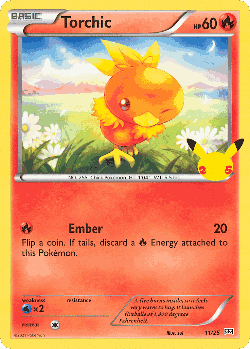 Torchic Pokémon TCG card art