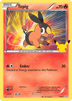 Tepig Pokémon TCG card art