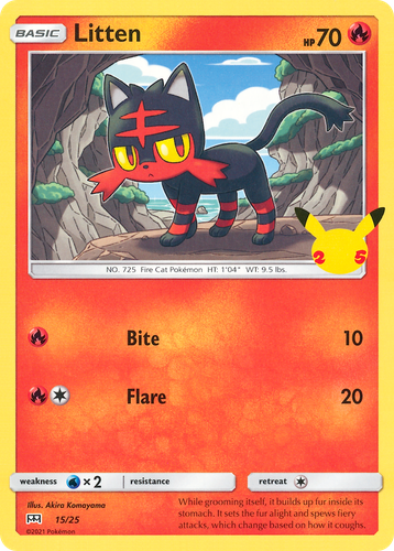 Litten #15 from McDonald's Collection 2021 - Illustrated by Akira Komayama