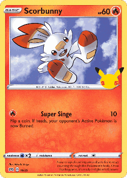 Scorbunny Pokémon TCG card art