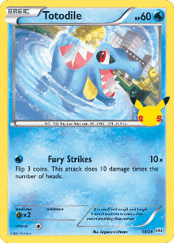 Totodile Pokémon TCG card art
