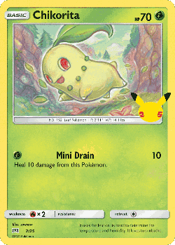 Chikorita Pokémon TCG card art
