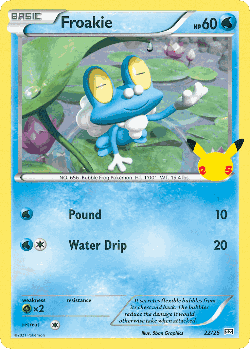 Froakie Pokémon TCG card art