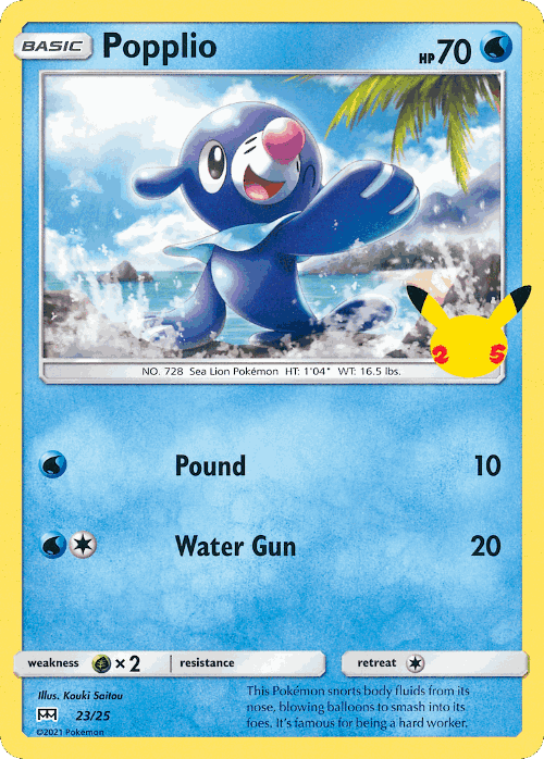 Popplio 23, McDonald's Collection 2021
