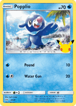 Popplio Pokémon TCG card art
