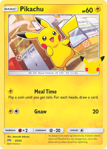 Pikachu 25, McDonald's Collection 2021